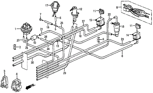 Tubing (SI) for 1985 Honda Prelude #0
