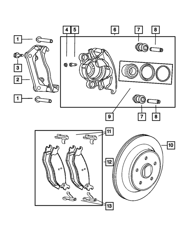 5080560AA - Brakes: Disc Brake Caliper, Remanufactured, Right for Dodge: Durango, Ram 1500 Image