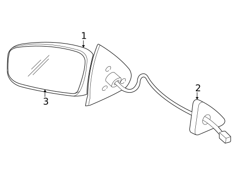 Outside Mirrors for 2001 Oldsmobile Alero #0