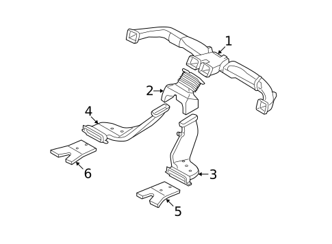 Ducts for 2007 Kia Spectra5 #0