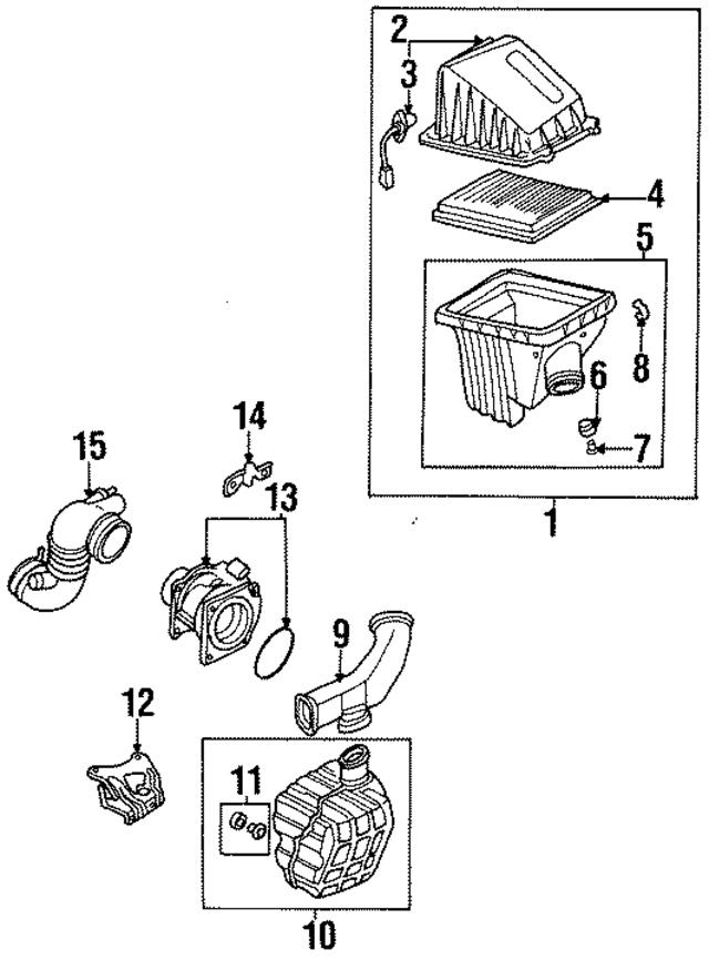 165000M700 - : Air Cleaner Assembly for Nissan Image