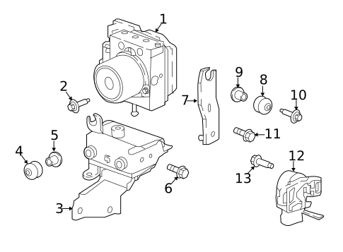 ABS Components for 2022 Nissan LEAF #0