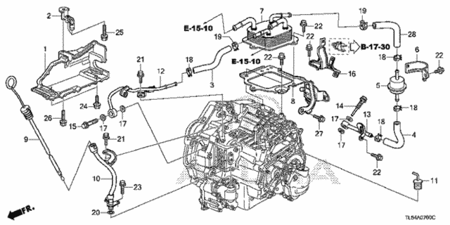 AT Oil Level Gauge - ATF Pipe for 2014 Acura TSX #0