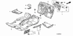 90676S5A003 - Interior/Bumper: CLIP, DASHBOARD INSULATOR for Honda Image