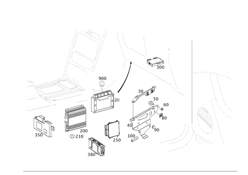 Electrical Compartment in Co-Driver Legroom for 2014 Mercedes-Benz G63 AMG #0