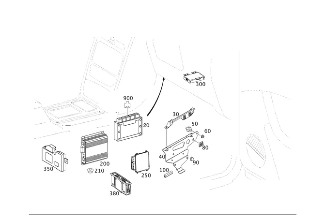 2799001600 - : Control Unit for Mercedes-Benz Image