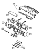ZR772D1AE - : Instrument Panel Glove Box for Mopar Image