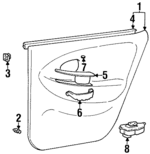 8330129030IY - : 1999-2000 Hyundai Elantra - Trim Panel Assembly for Hyundai: Elantra Image