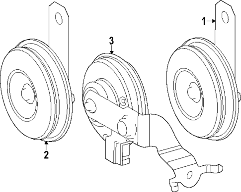 Horn for 2025 Toyota Land Cruiser #0