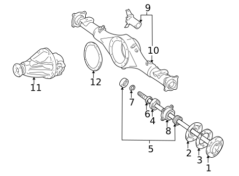 Axle & Differential for 1996 Toyota Tacoma #0