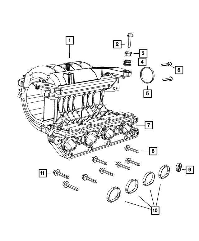 6509641AA - 1.4L Gas; Engine: Hex Flange Head Bolt, Mounting for Mopar Image