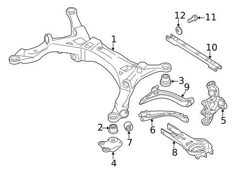 Rear Suspension for 2006 Ford Freestyle #1