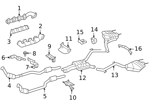 Exhaust Manifold for 2010 Mercedes-Benz CL 63 AMG&reg; #0