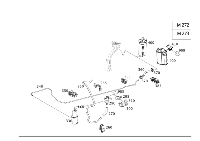 2124760636 - Fuel System: Holder for Mercedes-Benz Image image