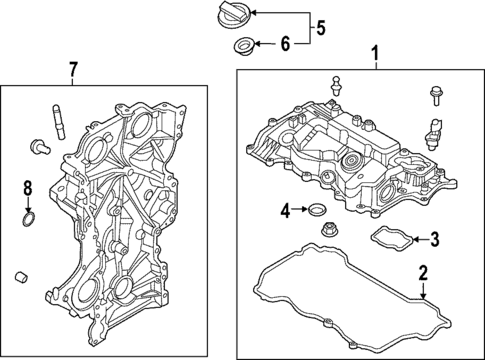 Valve & Timing Covers for 2025 Kia Sportage #0