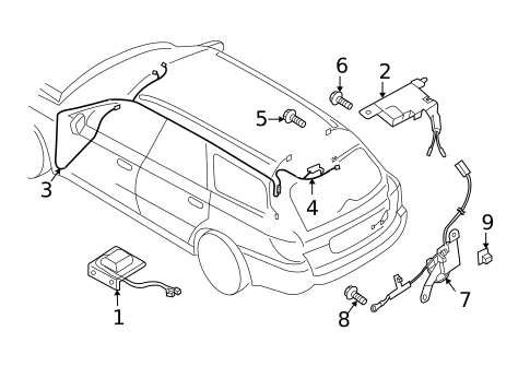 Navigation System for 2006 Subaru Legacy #1
