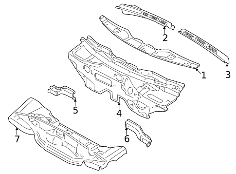 Cowl for 2001 Audi A4 Quattro #0