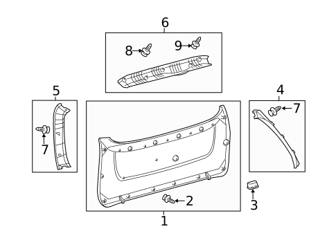 Interior Trim for 2017 Toyota Sienna #0