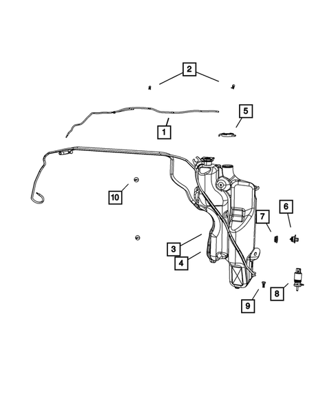 Wiper and Washer System for 2009 Dodge Ram 2500 #1