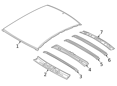 Roof & Components for 2020 Hyundai Ioniq #0