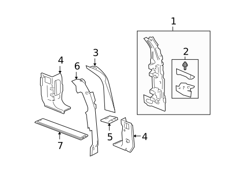 Rear Body for 2007 Hummer H3 #0