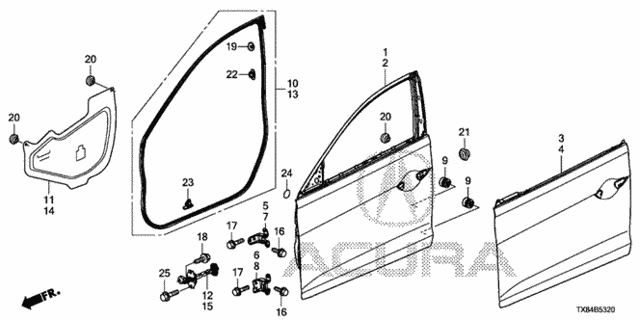 Front Door Panels for 2013 Acura ILX #0