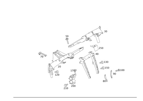 Crossmember Below Instrument Panel for 2006 Mercedes-Benz CLS55 AMG #0