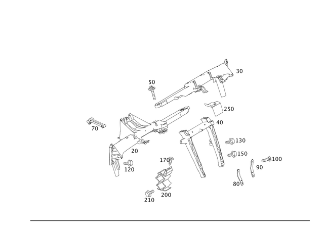 2116200986 - Cowl, Front Panel: Carrier for Mercedes-Benz: CLS500, CLS55 AMG, CLS550, CLS63 AMG, E320, E500, E55 AMG Image image