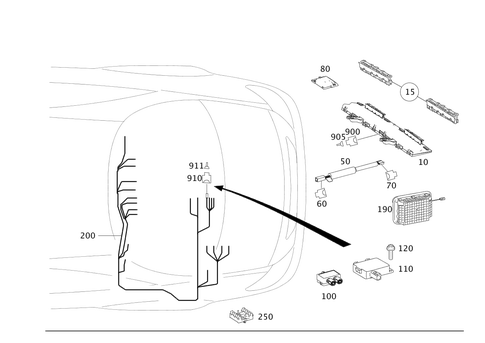 Antenna for 2008 Mercedes-Benz CL600 #0