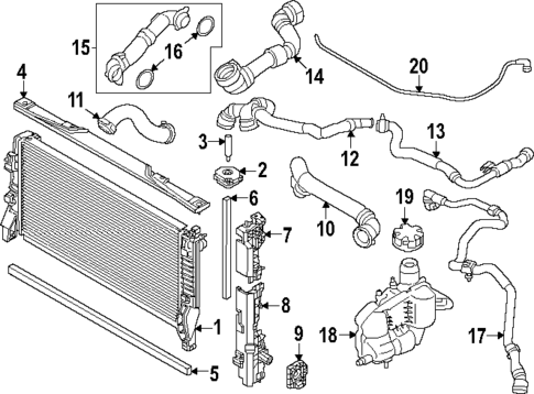 Radiator & Components for 2024 BMW X2 #0