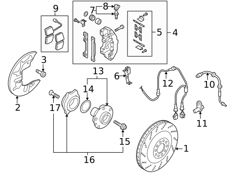 Front Brakes for 2011 Audi R8 #0