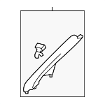 769123WS0E - Body: Windshield Pillar Trim for Nissan: Quest Image