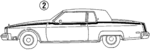 22517475 - Body: Stripe Tape for Oldsmobile: 98, Custom Cruiser, Delta 88 Image