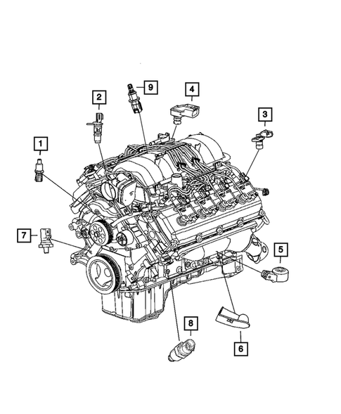 Sensors for 2013 Jeep Grand Cherokee #1