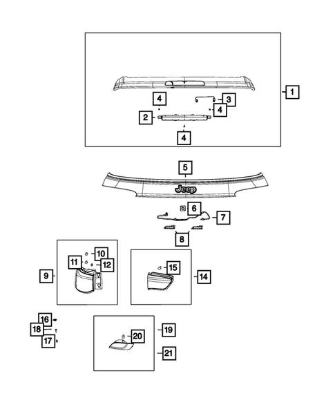 Lamps-Interior and Exterior for 2019 Jeep Compass #0