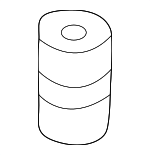 1E0199233 - Engine: Engine Cradle Rubber Mount for Volkswagen: Cabrio, Corrado, Golf, Jetta, Passat Image