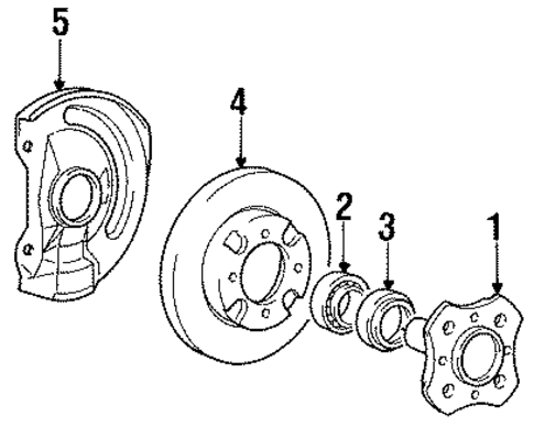 Front Brakes for 1990 Dodge Colt #0