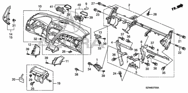 Instrument Panel for 2012 Acura ZDX #0