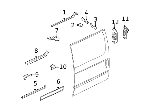 Door Hardware for 2013 Ford E-350 Super Duty #0