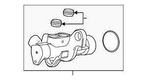 2010-2017 GM Brake Master Cylinder Kit with Grommet, Seal, and Nuts ...