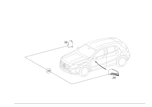 Mirror for 2020 Mercedes-Benz GLA250 #0
