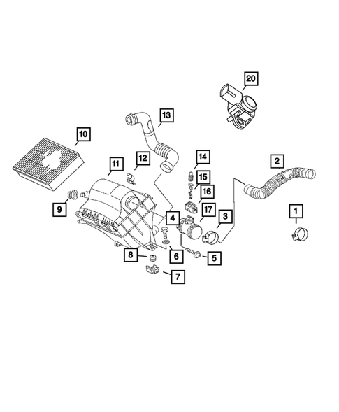 Air Cleaner for 2005 Dodge Sprinter 2500 #0