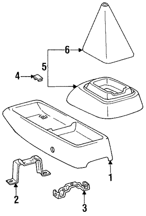 Center Console for 1993 Toyota Previa #1
