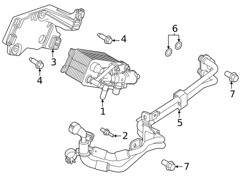 Trans Oil Cooler for 2023 Land Rover Range Rover Sport #0