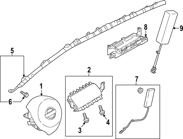 K85P06MA0A - : Head Air Bag for Nissan Image