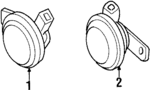 38100SM4A02 - Electrical: Horn for Honda: Accord, Civic, Civic del Sol, CRX, Prelude Image