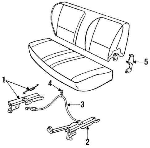 Tracks & Components for 1996 Mazda B3000 #1