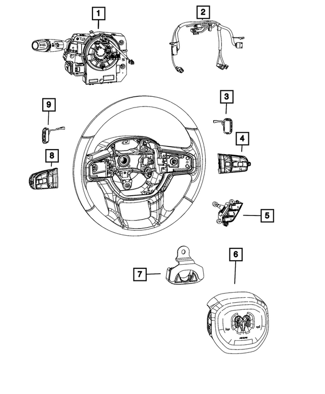 68600230AJ - Steering: Steering Control Module for Mopar Image image