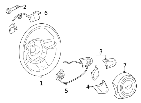 Steering Wheel & Trim for 2013 Mini Cooper #3