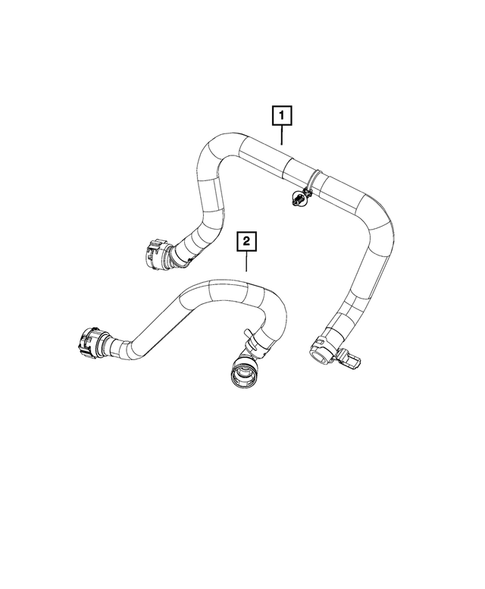 Air Conditioner and Heater Plumbing for 2019 Jeep Cherokee #4